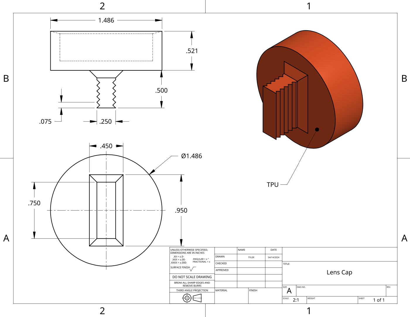 A Lens Cap to Protect the Entrance Lens